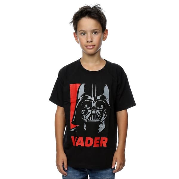Star Wars T-shirt i bomull med Darth Vader-affisch för pojkar