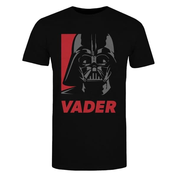 Star Wars T-shirt i bomull med Darth Vader-affisch för pojkar
