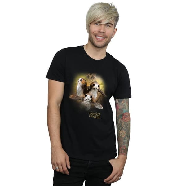 Star Wars: The Last Jedi Mens Porg Brushed Cotton T-Shirt