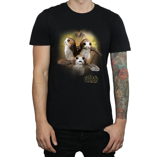 Star Wars: The Last Jedi Mens Porg Brushed Cotton T-Shirt