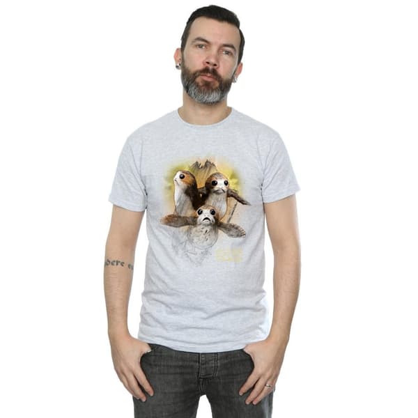 Star Wars: The Last Jedi Mens Porg Brushed Cotton T-Shirt
