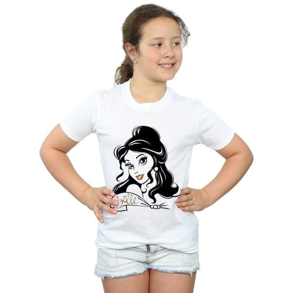 Beauty And The Beast Belle Sparkle T-shirt för flickor