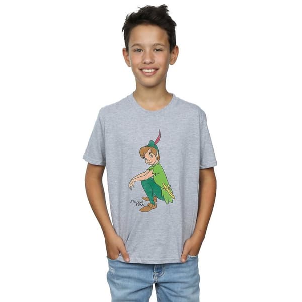 Peter Pan Boys Classic T-Shirt Sports Grey 12-13 Years