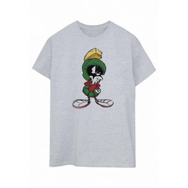 Looney Tunes Dam/Tjej Marvin The Martian Pose Boyfriend T-shirt