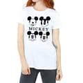 Miniatyrbild 3 av 5: Disney Dam/Tjej Musse Pigg Huvud Bomull Boyfriend T-shirt