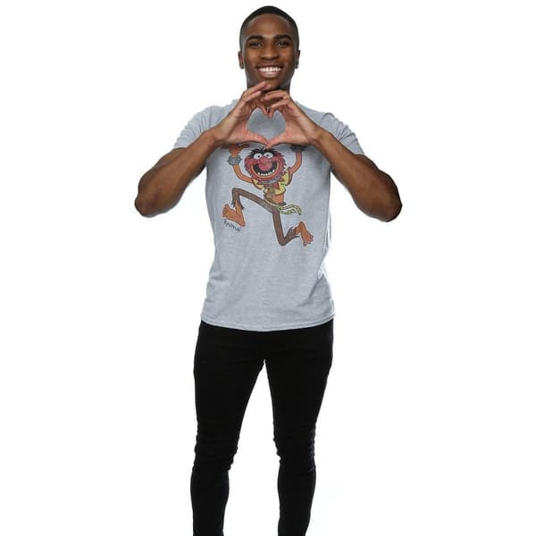 The Muppets Klassisk t-shirt med djurmotiv i ljung för herrar