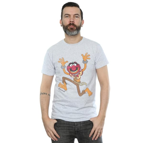 The Muppets Klassisk t-shirt med djurmotiv i ljung för herrar