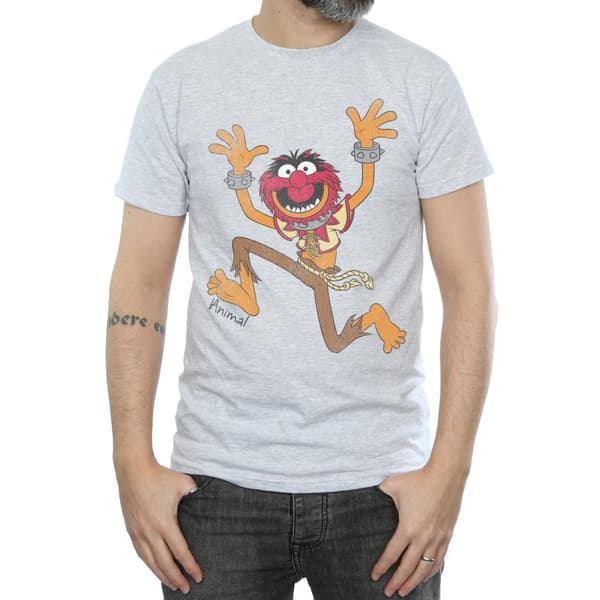 The Muppets Klassisk t-shirt med djurmotiv i ljung för herrar