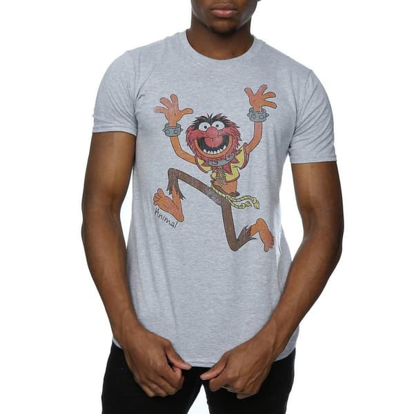 The Muppets Klassisk t-shirt med djurmotiv i ljung för herrar