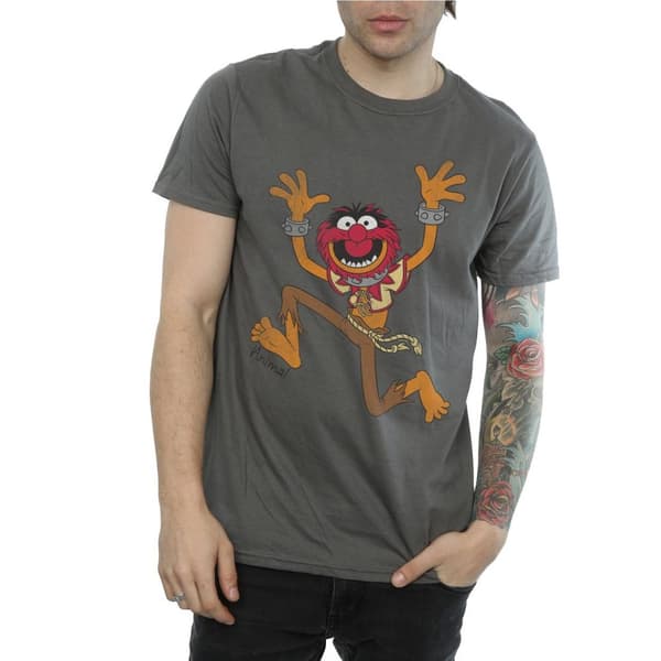 The Muppets Klassisk t-shirt med djurmotiv i ljung för herrar