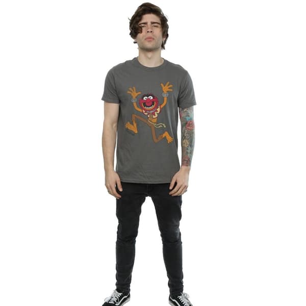The Muppets Klassisk t-shirt med djurmotiv i ljung för herrar