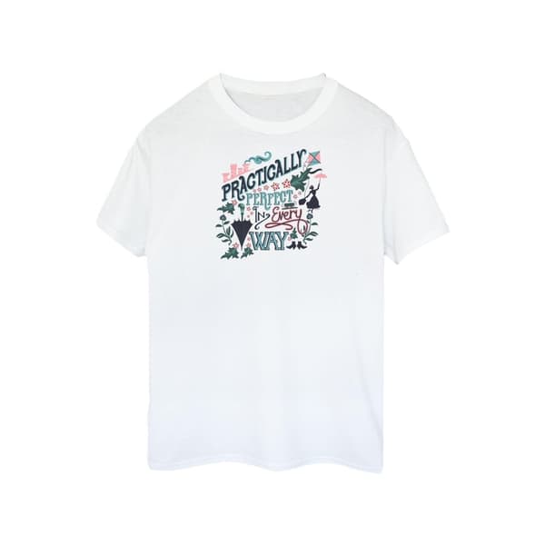 Mary Poppins Girls Practically Perfect In Every Way Cotton T-Shirt