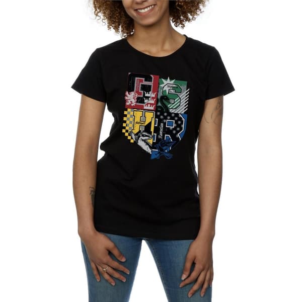 Harry Potter Womens/Ladies Hogwarts Houses Cotton T-Shirt