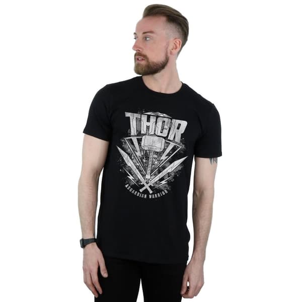 Thor: Ragnarok T-shirt med Hammer-logotyp i bomull för herrar