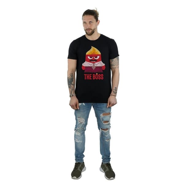 Inside Out The Boss Anger T-shirt i bomull för herrar