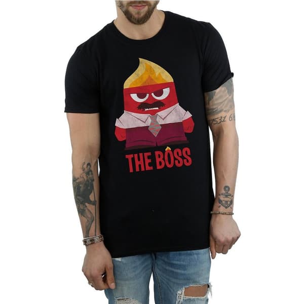 Inside Out The Boss Anger T-shirt i bomull för herrar