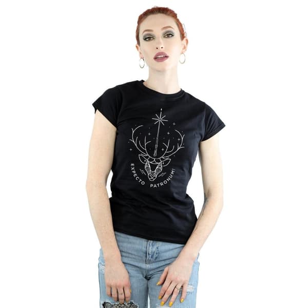 Harry Potter Dam/Tjej Expecto Patronum T-shirt i bomull