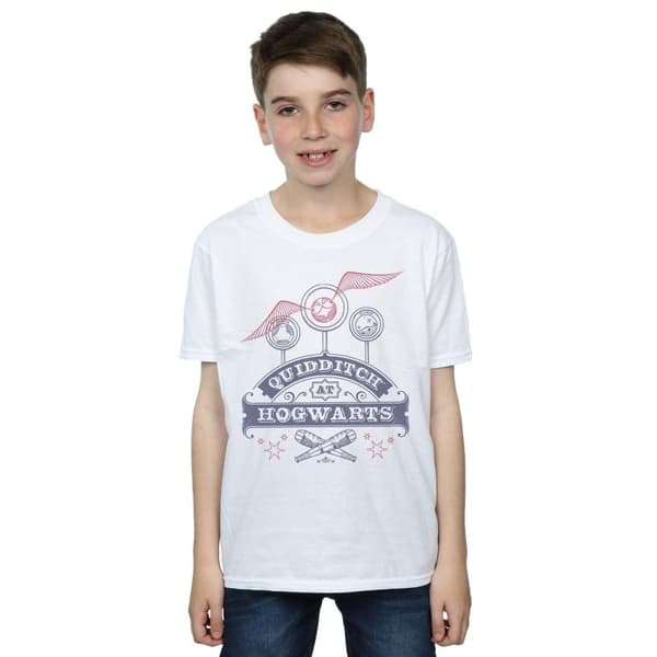 Harry Potter Quidditch At Hogwarts T-shirt i bomull för pojkar
