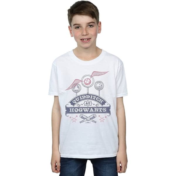 Harry Potter Quidditch At Hogwarts T-shirt i bomull för pojkar