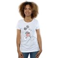 Miniatyrbillede 1 af 5: Disney Womens/Ladies Walking Mickey Mouse Cotton T-Shirt