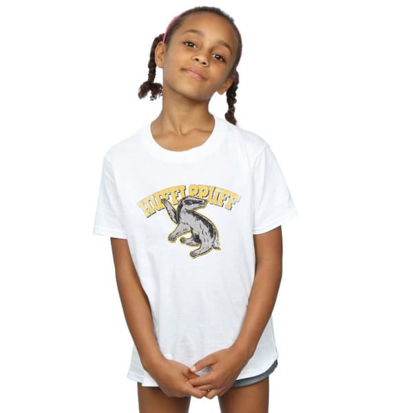 Harry Potter Hufflepuff T-shirt i bomull för flickor