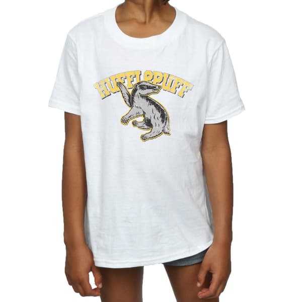 Harry Potter Hufflepuff T-shirt i bomull för flickor