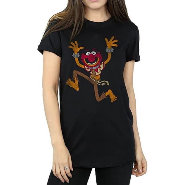 The Muppets Womens/Ladies Classic Animal Cotton Boyfriend T-Shirt