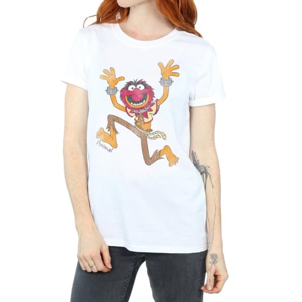 The Muppets Womens/Ladies Classic Animal Cotton Boyfriend T-Shirt