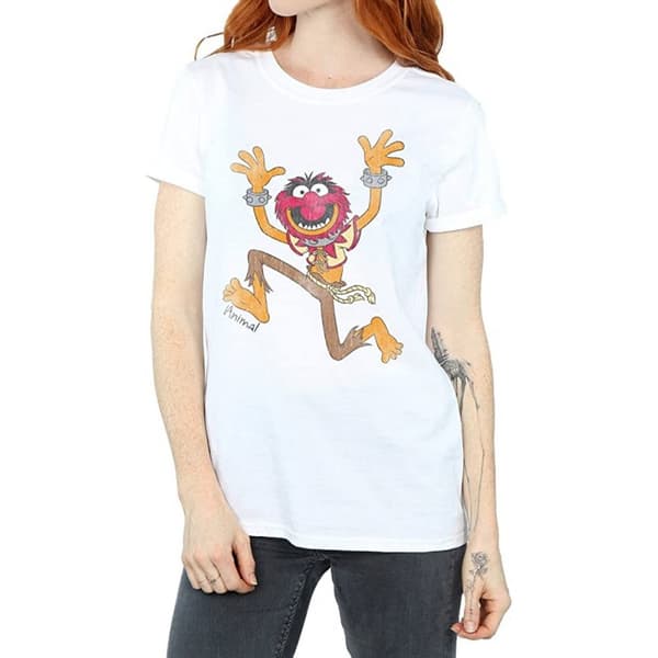 The Muppets Womens/Ladies Classic Animal Cotton Boyfriend T-Shirt