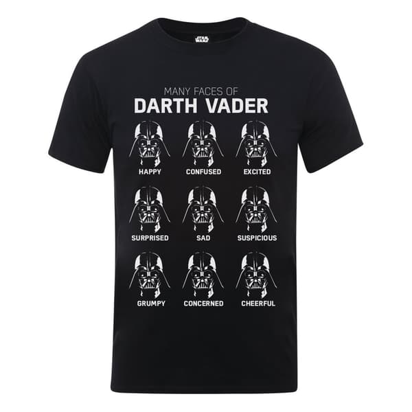 Star Wars Darth Vaders många ansikten - bomulls-T-shirt för pojkar