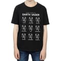 Miniatyrbild 1 av 5: Star Wars Darth Vaders många ansikten - bomulls-T-shirt för pojkar