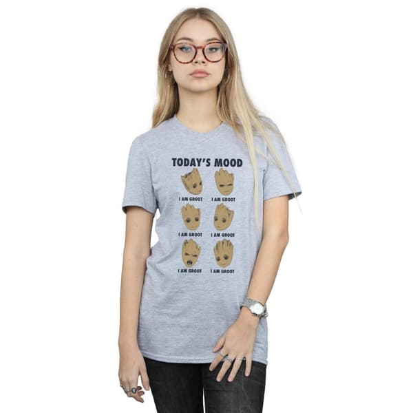 Guardians Of The Galaxy Womens/Ladies Today´s Mood Baby Groot Boyfriend T-Shirt