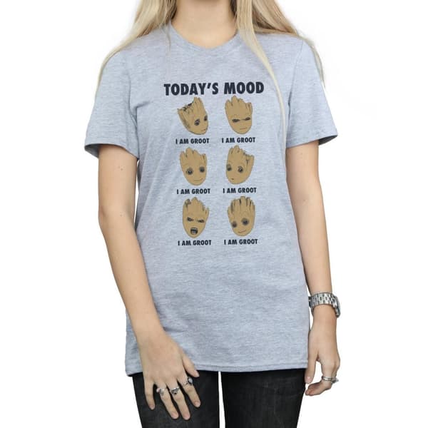 Guardians Of The Galaxy Womens/Ladies Today´s Mood Baby Groot Boyfriend T-Shirt