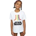 Miniatyrbild 3 av 4: Star Wars T-shirt i bomull med regnbåge för flickor