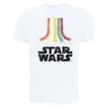 Miniatyrbild 1 av 4: Star Wars T-shirt i bomull med regnbåge för flickor