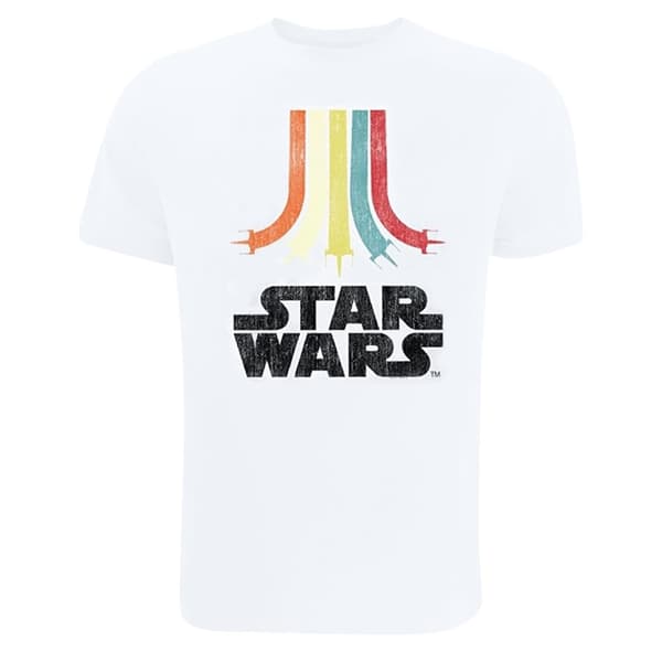 Star Wars Girls Rainbow Cotton T-Shirt