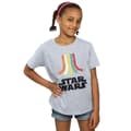 Miniatyrbild 3 av 4: Star Wars T-shirt i bomull med regnbåge för flickor