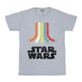 Miniatyrbild 1 av 4: Star Wars T-shirt i bomull med regnbåge för flickor