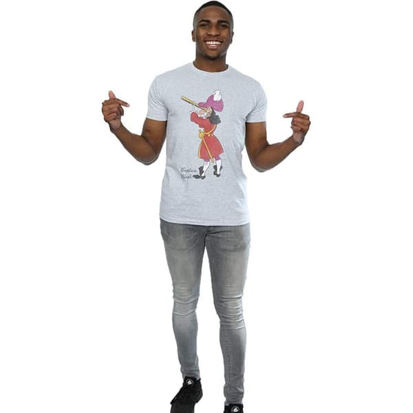 Peter Pan Klassisk kapten Krok t-shirt i ljung för herrar