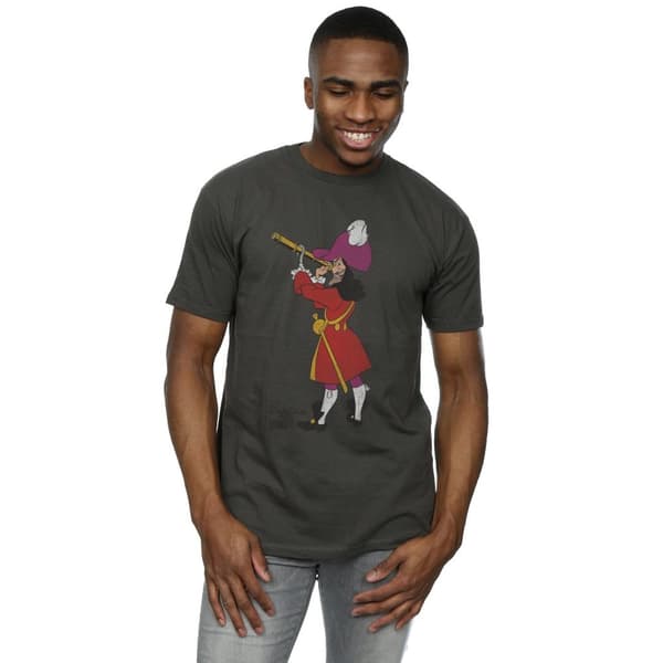 Peter Pan Klassisk kapten Krok t-shirt i ljung för herrar