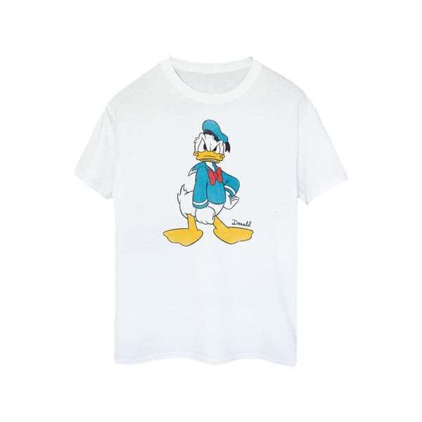 Disney Womens/Ladies Angry Donald Duck Cotton Boyfriend T-Shirt