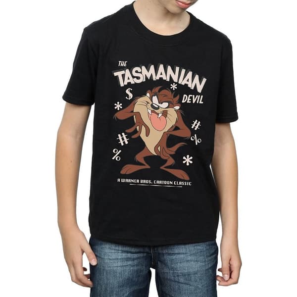 Looney Tunes Boys Tasmanian Devil Vintage Cotton T-Shirt