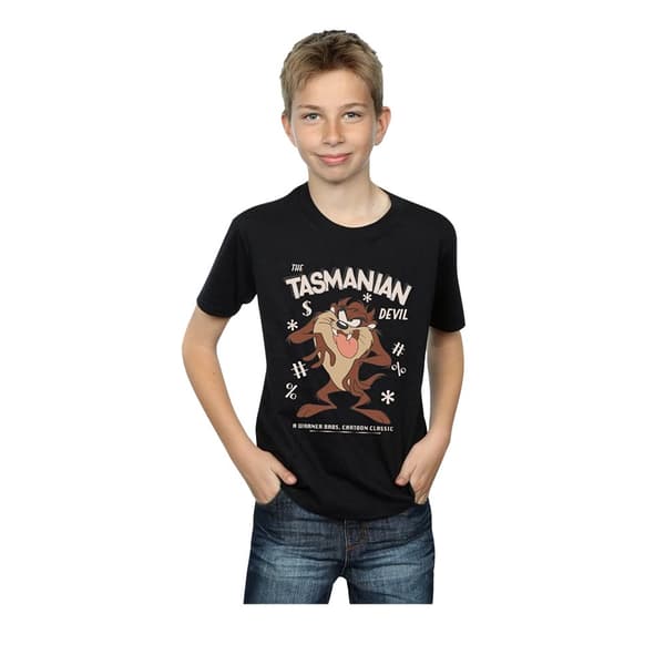 Looney Tunes Boys Tasmanian Devil Vintage Cotton T-Shirt