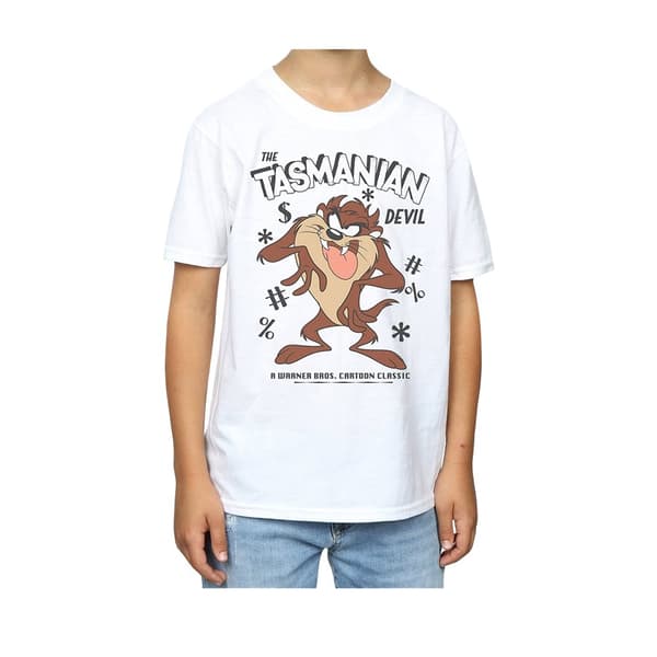 Looney Tunes Boys Tasmanian Devil Vintage Cotton T-Shirt