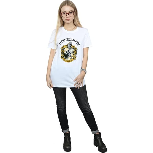 Harry Potter Dam/Häst Hufflepuff Boyfriend T-shirt i bomull