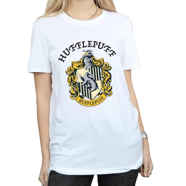 Harry Potter Dam/Häst Hufflepuff Boyfriend T-shirt i bomull