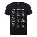 Pikkukuva 1 / 5: Star Wars Mens Many Faces Of Darth Vader Cotton T-Shirt