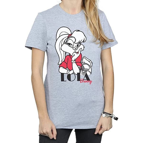 Looney Tunes Womens/Ladies Classic Lola Bunny Boyfriend T-Shirt