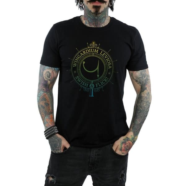 Harry Potter Mens Wingardium Leviosa Cotton T-Shirt