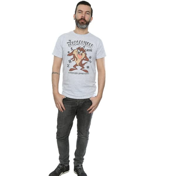 Looney Tunes Mens Tasmanian Devil Vintage T-Shirt